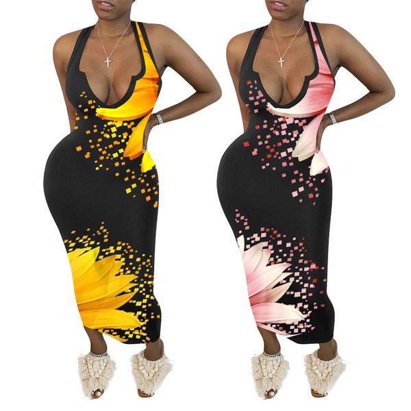 summer new women's night and club dresses tank fashion and digital printing dress leisure casual long dresses, Black;gray
summer new women's night and club dresses tank fashion and digital printing dress leisure casual long dresses, Black;gray