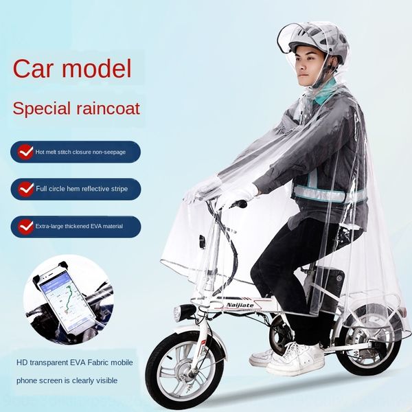 * substitute bicycle driver raincoat special electric skateboard folding car to help self-driving car bicycle transparent rain
* substitute bicycle driver raincoat special electric skateboard folding car to help self-driving car bicycle transparent rain