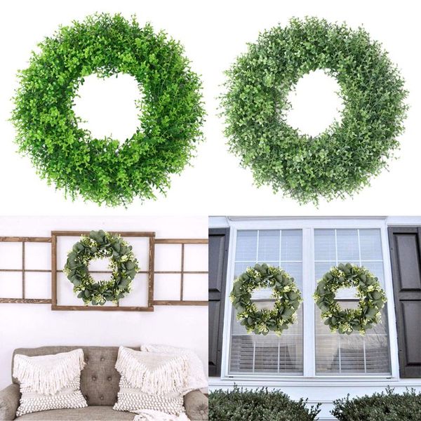 17' round wreath artificial wreath green leaf front door ornament diy wall window hanging decoration
17' round wreath artificial wreath green leaf front door ornament diy wall window hanging decoration