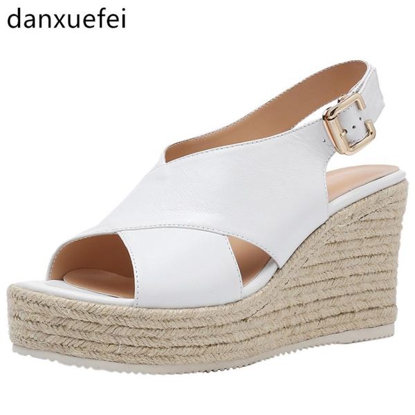 women's genuine leather wedge platform sandals bohemia style cross strap band open toe summer high heels dress shoes women, Black
women's genuine leather wedge platform sandals bohemia style cross strap band open toe summer high heels dress shoes women, Black