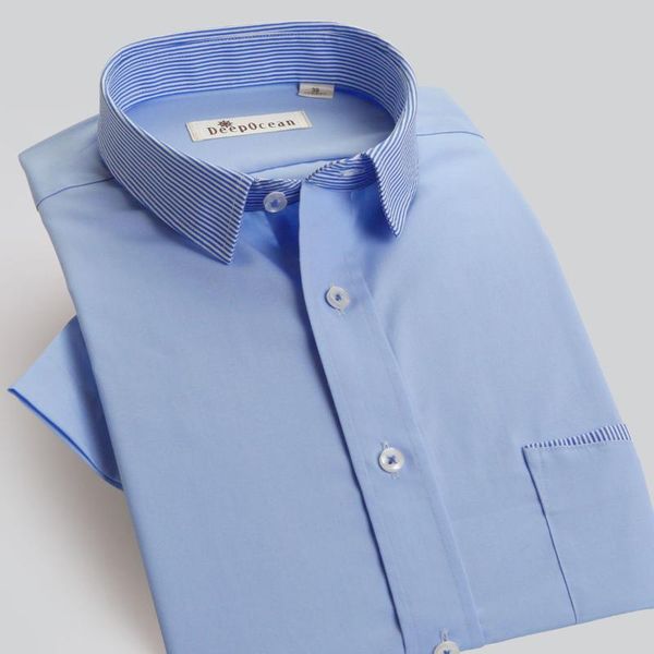 deepocean shirt men's short-sleeved business solid color men's body-fitting half-sleeve inch shirt small collar thin, White;black
deepocean shirt men's short-sleeved business solid color men's body-fitting half-sleeve inch shirt small collar thin, White;black