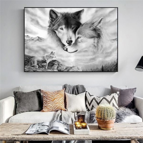 canvas painting wall posters and prints black white wolf wall art pictures for living room decoration dining restaurant l home decor
canvas painting wall posters and prints black white wolf wall art pictures for living room decoration dining restaurant l home decor