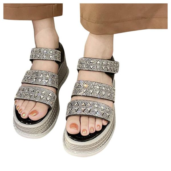 sagace женщины сандалии 2020 летние женские rhinestone wedge обувь сдобы толстым дном open toe пляжа вскользь партии сандалии, Black
sagace женщины сандалии 2020 летние женские rhinestone wedge обувь сдобы толстым дном open toe пляжа вскользь партии сандалии, Black