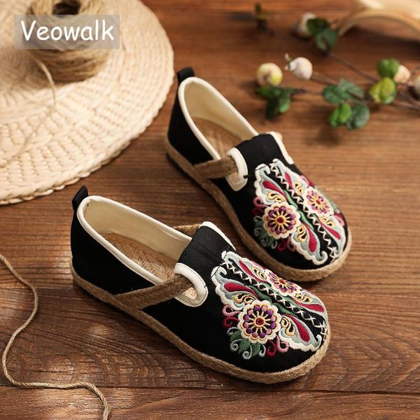 veowalk retro women handmade loafers ladies embroidered espadrilles spring summer comfortable slip-on flat sneakers shoes, Black
veowalk retro women handmade loafers ladies embroidered espadrilles spring summer comfortable slip-on flat sneakers shoes, Black