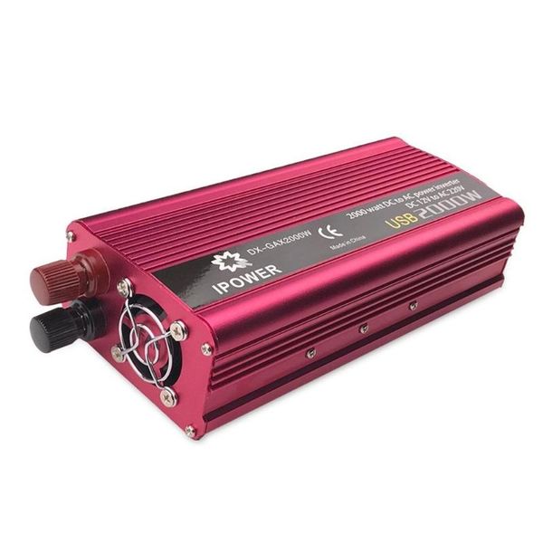 2000w dc to ac car power inverter charger converter adapter voltage transformer modified sine wave with dual usb ports
2000w dc to ac car power inverter charger converter adapter voltage transformer modified sine wave with dual usb ports