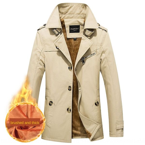 autumn and winter fleece warm windbreaker jacket youth casual men's windbreaker mid-length slim thickened men's warm jacket, Tan;black
autumn and winter fleece warm windbreaker jacket youth casual men's windbreaker mid-length slim thickened men's warm jacket, Tan;black