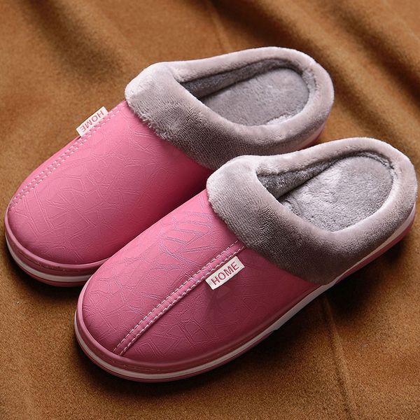 women winter slippers home warm waterproof women's shoes woman fashion cotton female slip-on anti-dirty leather fashional slides, Black
women winter slippers home warm waterproof women's shoes woman fashion cotton female slip-on anti-dirty leather fashional slides, Black