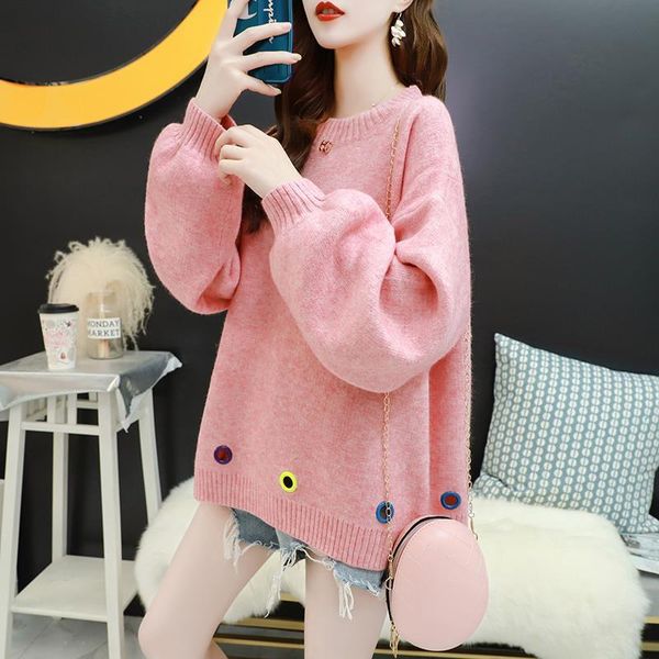 2020 new fashion casual female clothing button female solid color o-neck long sleeved knitted sweater women soft pullovers c151, White;black
2020 new fashion casual female clothing button female solid color o-neck long sleeved knitted sweater women soft pullovers c151, White;black