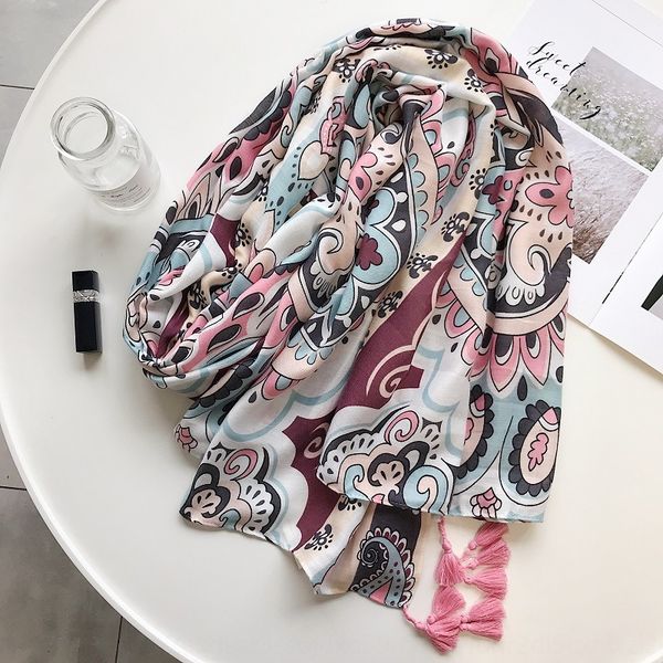 new totem cotton linen scarf summer korean scarf cotton and linen shawl color pink waistband long ladies sunscreen shawl dual-purpose, Blue;gray
new totem cotton linen scarf summer korean scarf cotton and linen shawl color pink waistband long ladies sunscreen shawl dual-purpose, Blue;gray