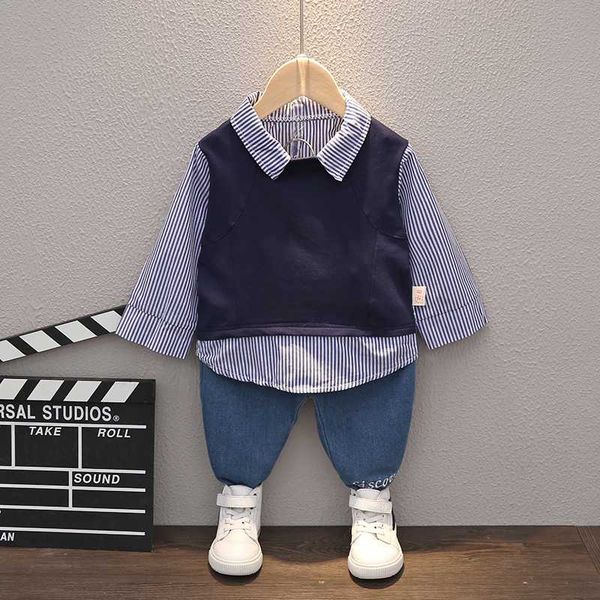 весна осень дети досуг одежда baby boy девушки полосатой моды t shirt джинсы брюки 2pcs / наборы дети младенец повседневный костюм, White
весна осень дети досуг одежда baby boy девушки полосатой моды t shirt джинсы брюки 2pcs / наборы дети младенец повседневный костюм, White