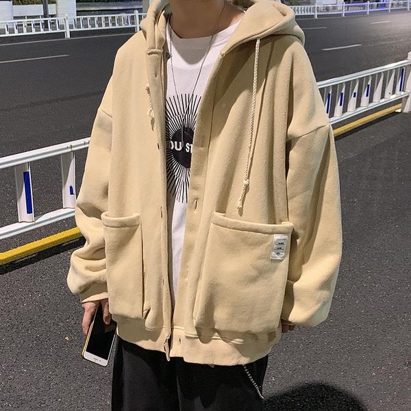 2019 autumn and winter new couple sweatshirt korean version of the loose three-dimensional pocket coat jacket tide s-xl, Black
2019 autumn and winter new couple sweatshirt korean version of the loose three-dimensional pocket coat jacket tide s-xl, Black