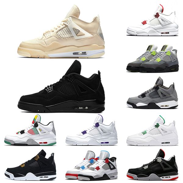 new jumpman 4 4s mens trainers basketball shoes sail neon metallic purple red rasta athletics men sports sneakers size 40-47
new jumpman 4 4s mens trainers basketball shoes sail neon metallic purple red rasta athletics men sports sneakers size 40-47