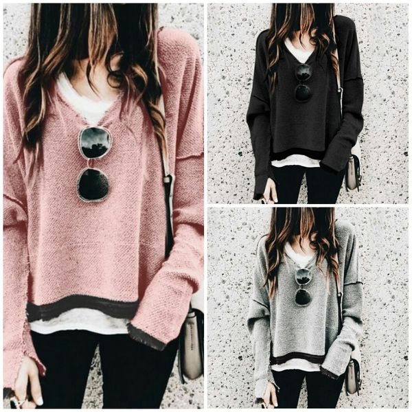xa7lr autumn new solid color long sleeve v-neck casual for women ng5074 autumn new solid color long sleeve v-neck sweater casual sweater for, Black
xa7lr autumn new solid color long sleeve v-neck casual for women ng5074 autumn new solid color long sleeve v-neck sweater casual sweater for, Black