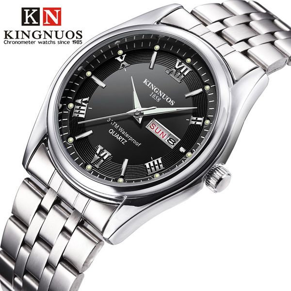 kingnuo 2020 new fashion casual mens watches business watch male quartz wrist watches date week relogio masculino, Slivery;brown
kingnuo 2020 new fashion casual mens watches business watch male quartz wrist watches date week relogio masculino, Slivery;brown
