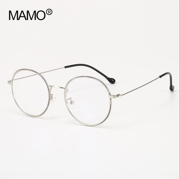 s19109 round men's and women's frame metal light thin glasses versatile fashion optical frame glasses, Silver
s19109 round men's and women's frame metal light thin glasses versatile fashion optical frame glasses, Silver