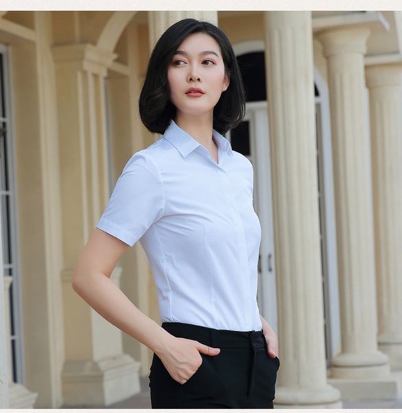 white shirt female short-sleeved professional summer jacket interview inch shirt overalls business formal shirt
white shirt female short-sleeved professional summer jacket interview inch shirt overalls business formal shirt