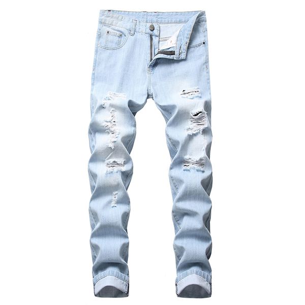 men slim skinny ripped jeans long destroyed denim knee ripped zipper motorcycle jeans pants cotton men washed dropship, Blue
men slim skinny ripped jeans long destroyed denim knee ripped zipper motorcycle jeans pants cotton men washed dropship, Blue