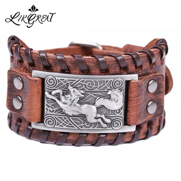 likgreat nordic heraldry viking bracelet black brown wide braid genuine leather bracelet talisman amulet jewelry, Golden;silver
likgreat nordic heraldry viking bracelet black brown wide braid genuine leather bracelet talisman amulet jewelry, Golden;silver