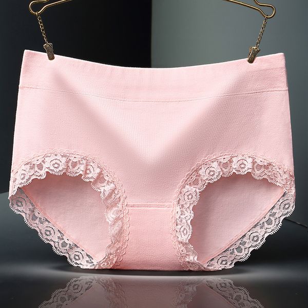 women cotton middle waist panties lace solid seamless female underwear lady briefs, Black;pink
women cotton middle waist panties lace solid seamless female underwear lady briefs, Black;pink