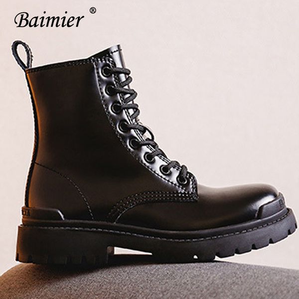 2020 baimier women chunky heel ankle boots british style black cool short boots ankle boot punk booties ladies footwear 
2020 baimier women chunky heel ankle boots british style black cool short boots ankle boot punk booties ladies footwear