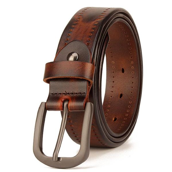 men's leather prong belt new leather belts for men men's cowhide vintage belt, Black;brown
men's leather prong belt new leather belts for men men's cowhide vintage belt, Black;brown
