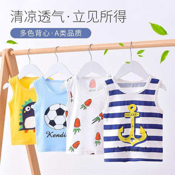 20 new children's sweat cloth i-type thin baby cartoon pure cotton round collar vest sleeveless vest, Blue
20 new children's sweat cloth i-type thin baby cartoon pure cotton round collar vest sleeveless vest, Blue