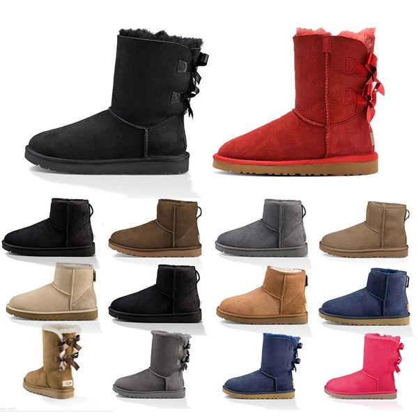 women snow boots classic short bow ankle knee booties black red brown womens ladies girls winter boot keep warm size 5-10
women snow boots classic short bow ankle knee booties black red brown womens ladies girls winter boot keep warm size 5-10