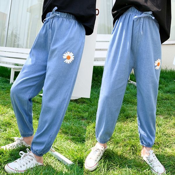 57fpt children's tencel jeans girl's net red lantern thin loose leggings western-style ice lantern pants anti-mosquito jeans silk, Blue
57fpt children's tencel jeans girl's net red lantern thin loose leggings western-style ice lantern pants anti-mosquito jeans silk, Blue