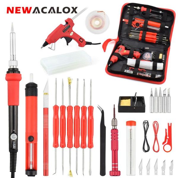 newacalox 110v/220v 60w adjustable temperature esd soldering iron kit desoldering pump soldering iron stand tweezers multimeter
newacalox 110v/220v 60w adjustable temperature esd soldering iron kit desoldering pump soldering iron stand tweezers multimeter