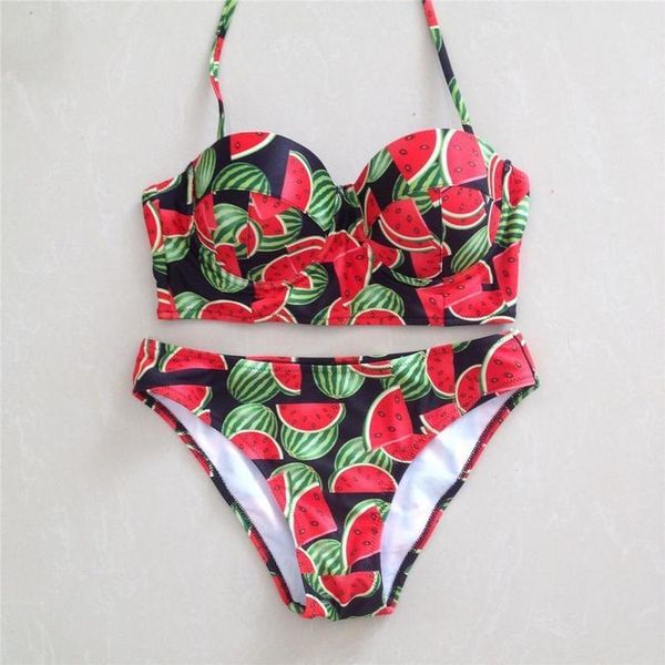 ladys watermelon printed collection bikini set womens two pieces swimwear women beach wear bathing suits biquini letter outfits, White;black
ladys watermelon printed collection bikini set womens two pieces swimwear women beach wear bathing suits biquini letter outfits, White;black