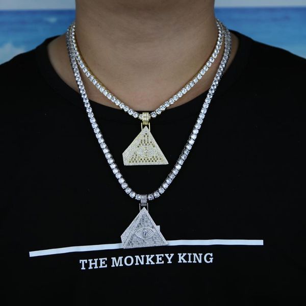 hip hop iced out choker necklace with triangle pyramid shiny eye in the middle classic cool jewelry for men wedding gift, Golden;silver
hip hop iced out choker necklace with triangle pyramid shiny eye in the middle classic cool jewelry for men wedding gift, Golden;silver