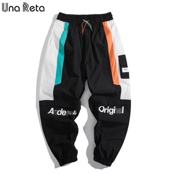 men's pants una reta 2021 streetwear men clothing patchwork joggers casual cargo elastic waist sport, Black
men's pants una reta 2021 streetwear men clothing patchwork joggers casual cargo elastic waist sport, Black
