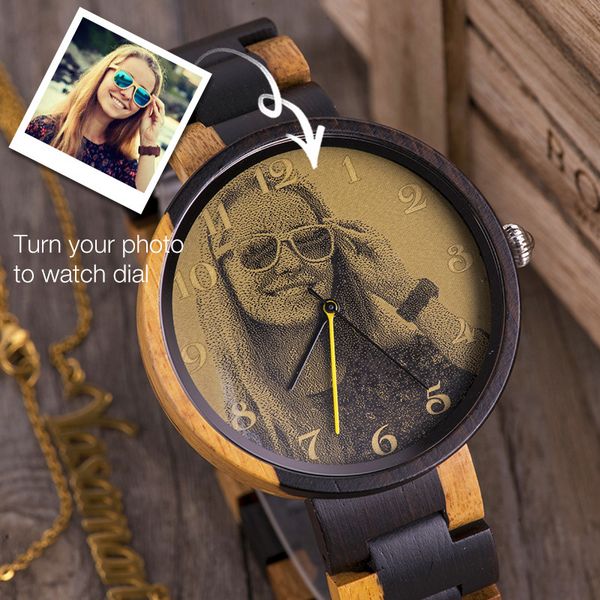 bobobird personalized watch print p man woman wood watches quartz valentine's day present anniversary gift with watch box, Slivery;brown
bobobird personalized watch print p man woman wood watches quartz valentine's day present anniversary gift with watch box, Slivery;brown