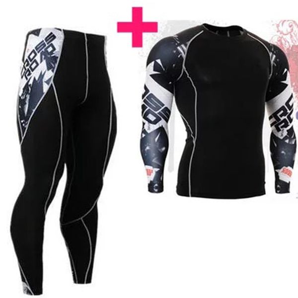men's sport suit rashgard kit 2 piece tracksuit men crossfit shirts long sleeves men's clothing compression jogging suits, Black;blue
men's sport suit rashgard kit 2 piece tracksuit men crossfit shirts long sleeves men's clothing compression jogging suits, Black;blue