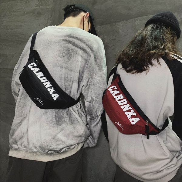 couple chest waist pack purse shoulder bag black red zipper student fashion crossbody bags for women men canvas bag
couple chest waist pack purse shoulder bag black red zipper student fashion crossbody bags for women men canvas bag