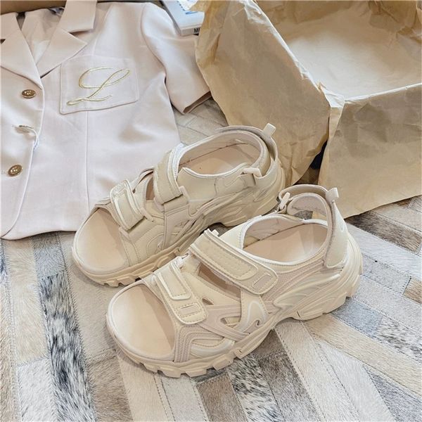 round head open toe irregular glue stick heighten thick soles daddy shoes summer's new leisure sports shoes are muffin and thick, Black
round head open toe irregular glue stick heighten thick soles daddy shoes summer's new leisure sports shoes are muffin and thick, Black