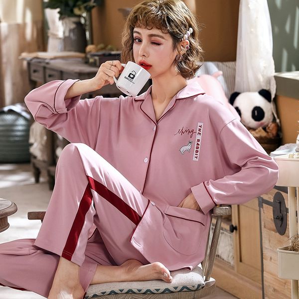 2020 new pajamas women's cute outdoor trousers home clothes set large size home clothes women's long-sleeved trousers, Blue;red
2020 new pajamas women's cute outdoor trousers home clothes set large size home clothes women's long-sleeved trousers, Blue;red