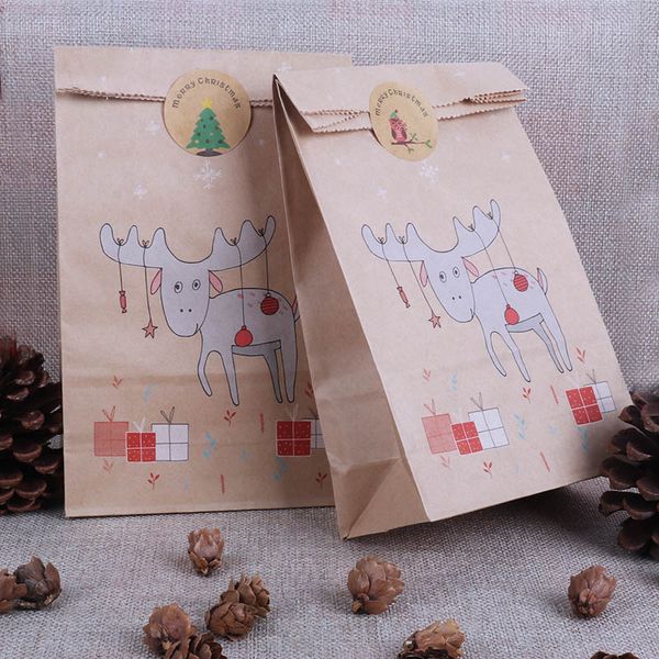 gift wrap 12ps christmas bags reindeer paper bag candy xmas stickers cookies packing navidad natal decoration
gift wrap 12ps christmas bags reindeer paper bag candy xmas stickers cookies packing navidad natal decoration