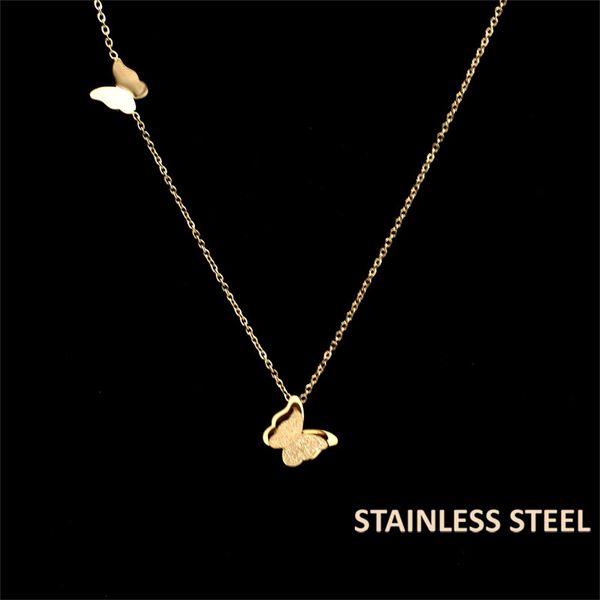 fengnee luxury stainless steel jewelry for women love rose gold pendant butterfly necklace, Silver
fengnee luxury stainless steel jewelry for women love rose gold pendant butterfly necklace, Silver