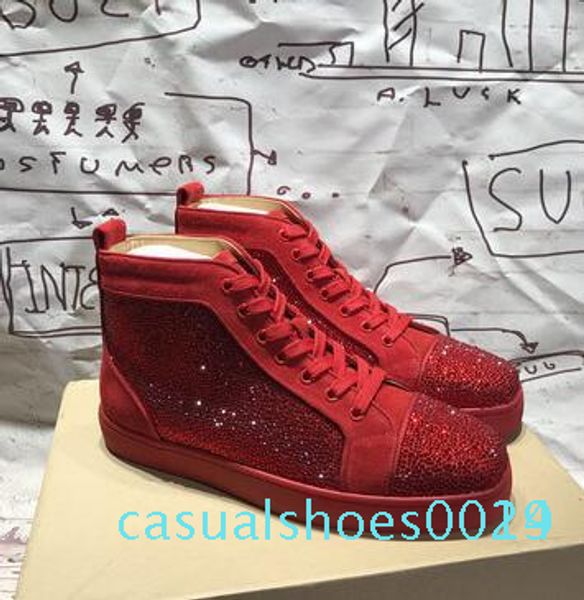 designer mens red bottom sneakers slip-on roller boat mens women suede spike crystal leather shoes kanye platform sport sneaker g8 c14, Black
designer mens red bottom sneakers slip-on roller boat mens women suede spike crystal leather shoes kanye platform sport sneaker g8 c14, Black