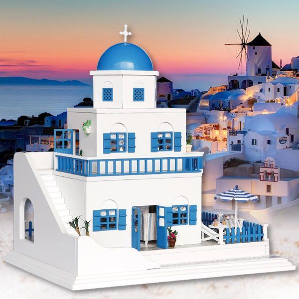 doll house wooden blue seascape castle palace miniature diy dollhouse furniture kit room led lights gifts toys for children y200414
doll house wooden blue seascape castle palace miniature diy dollhouse furniture kit room led lights gifts toys for children y200414