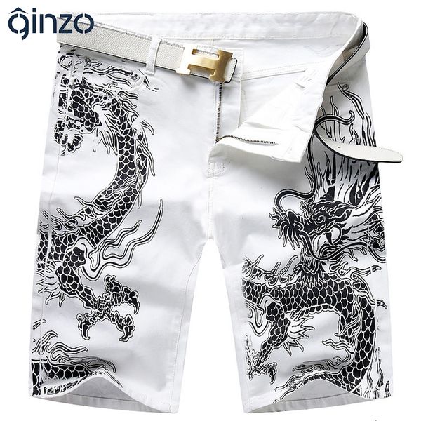 men's fashion summer dragon print jeans casual slim white stretch knee length denim shorts, Blue
men's fashion summer dragon print jeans casual slim white stretch knee length denim shorts, Blue