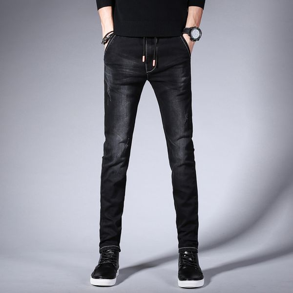 brand 2020 new men's slim elastic jeans fashion casual classic style jeans denim pants trousers male, Blue
brand 2020 new men's slim elastic jeans fashion casual classic style jeans denim pants trousers male, Blue