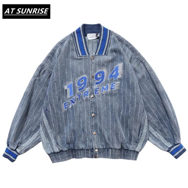 hip hop v-neck baseball denim jacket men casual 1994 digital embroidery mens cotton jacket windbreaker fashion coat streetwear, Black;brown
hip hop v-neck baseball denim jacket men casual 1994 digital embroidery mens cotton jacket windbreaker fashion coat streetwear, Black;brown