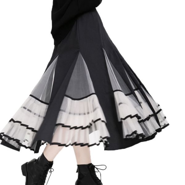 2020 new arrival cotton lolita midi skirt saia new pleated temperament europe and the wild high waist skirt autumn winter, Black
2020 new arrival cotton lolita midi skirt saia new pleated temperament europe and the wild high waist skirt autumn winter, Black