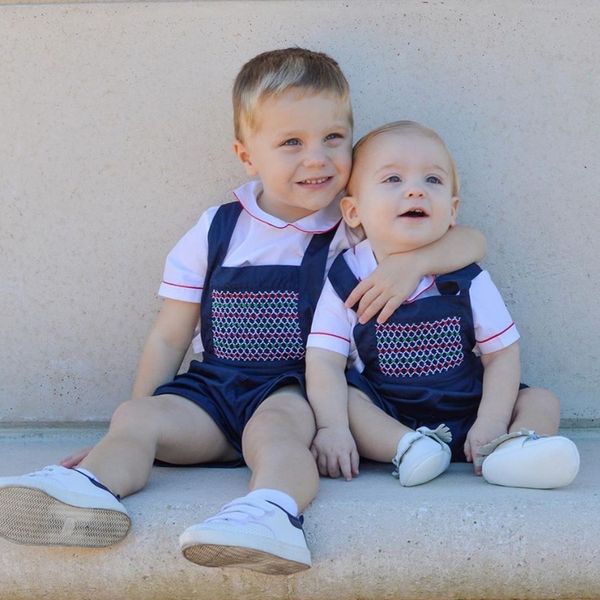 2020 summer children's new england style jumper pants age short-sleeved dress dress baby banquet two-piece, Blue
2020 summer children's new england style jumper pants age short-sleeved dress dress baby banquet two-piece, Blue