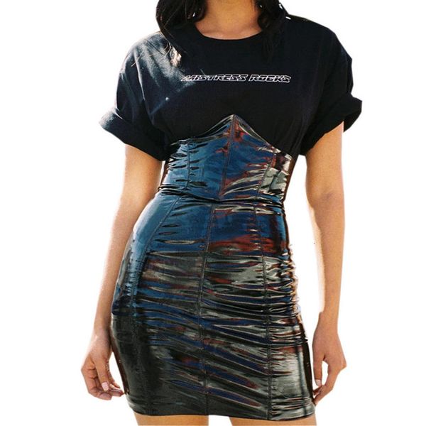 faxu latex pu leather skirt for woman zipper blackhigh waistedpencil skirts women summer wrap mini skirt female t10, Black
faxu latex pu leather skirt for woman zipper blackhigh waistedpencil skirts women summer wrap mini skirt female t10, Black