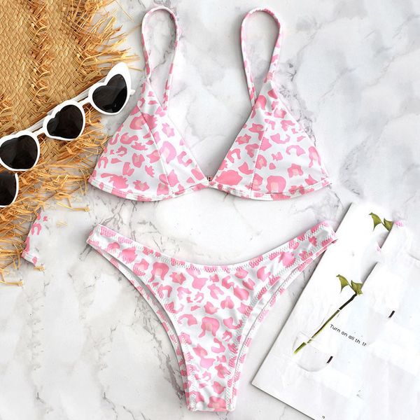 women pink leopard print bikini 2020 mujer push up padded bra swimdress beach bikini set swimsuit beachwear swimwear monokini biquini, White;black
women pink leopard print bikini 2020 mujer push up padded bra swimdress beach bikini set swimsuit beachwear swimwear monokini biquini, White;black