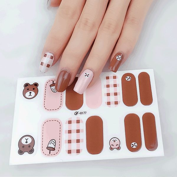 14tips/sheet nail wraps polish decals strips golden glitter 3d adhesive full nail art stickers manicure kits, Black
14tips/sheet nail wraps polish decals strips golden glitter 3d adhesive full nail art stickers manicure kits, Black