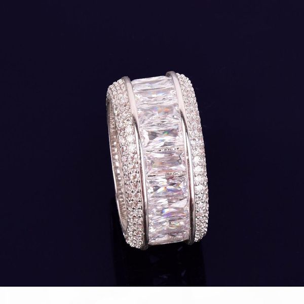 size 7-12 ice out hip hop cz baguette rings jewellery gold sliver micro paved ring for man women gift, Silver
size 7-12 ice out hip hop cz baguette rings jewellery gold sliver micro paved ring for man women gift, Silver